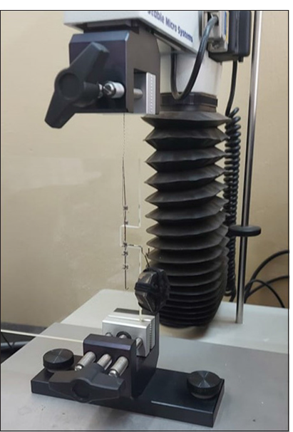 Set up for evaluation of frictional test.